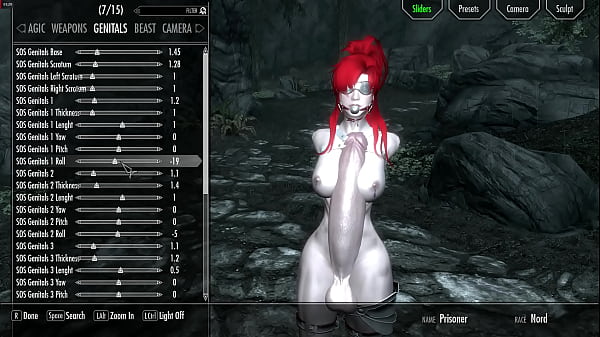 Unplayable_Futa Skyrim Character in Bondage