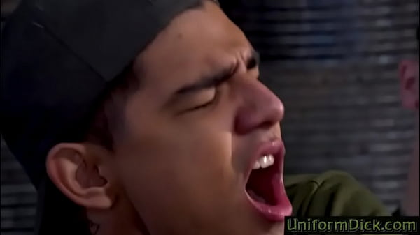 Teen Latino Military bareback in the barracks 