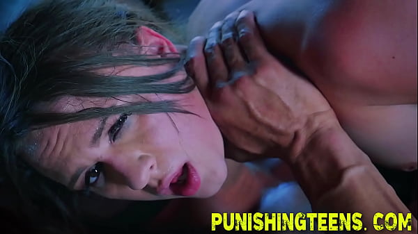 Bound gagged ho rides black cock and_gets throat fucked