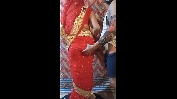 In The Bride's Red Saree, She Was Fucked Fiercely, As If I Spoke Desi Ass And Opened Her Pussy. thumbnail